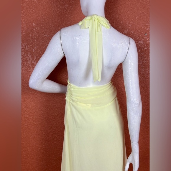 Peppermayo Light Yellow Chiffon Dress Size 2. E68 - Picture 10 of 14
